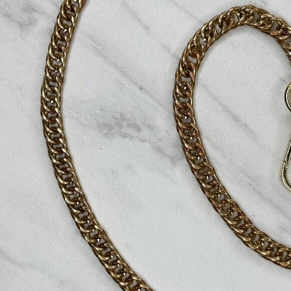 Gold Tone Chain Link Purse Handbag Bag Replacement Strap - Picture 7 of 11